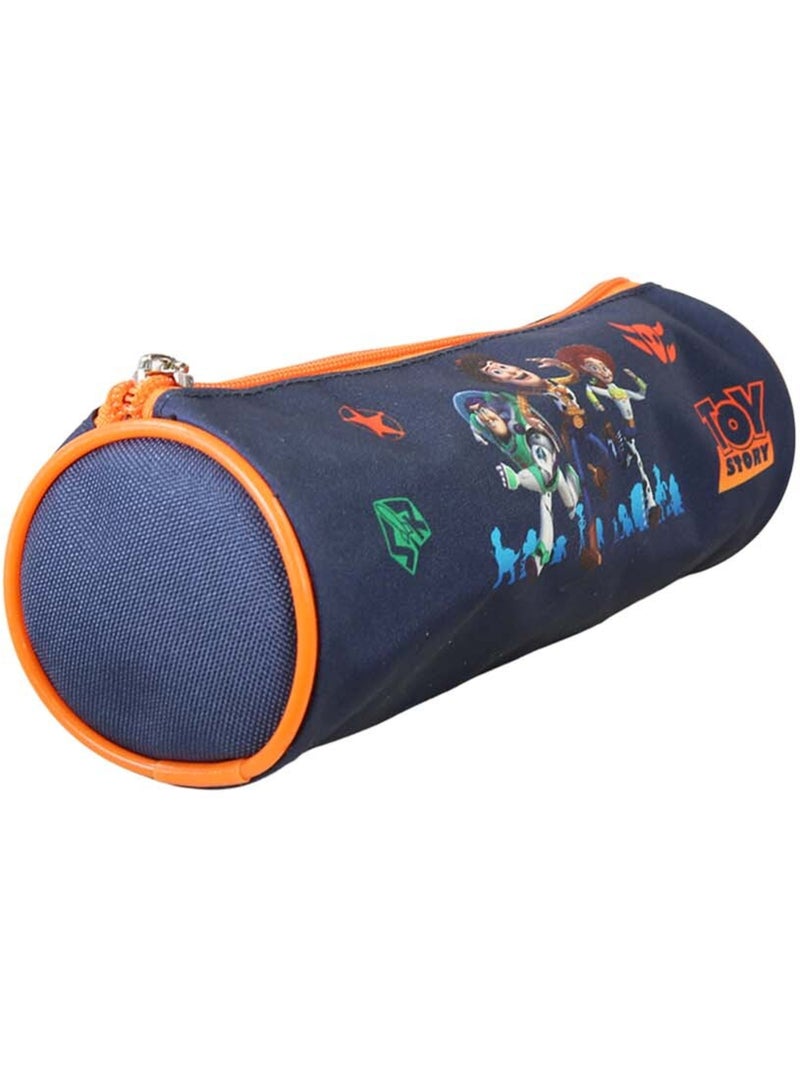 Astuccio rotondo scuola bambino TOY STORY blu arancione 1 scomparto Blu marino/Arancione fluo - Kiabi