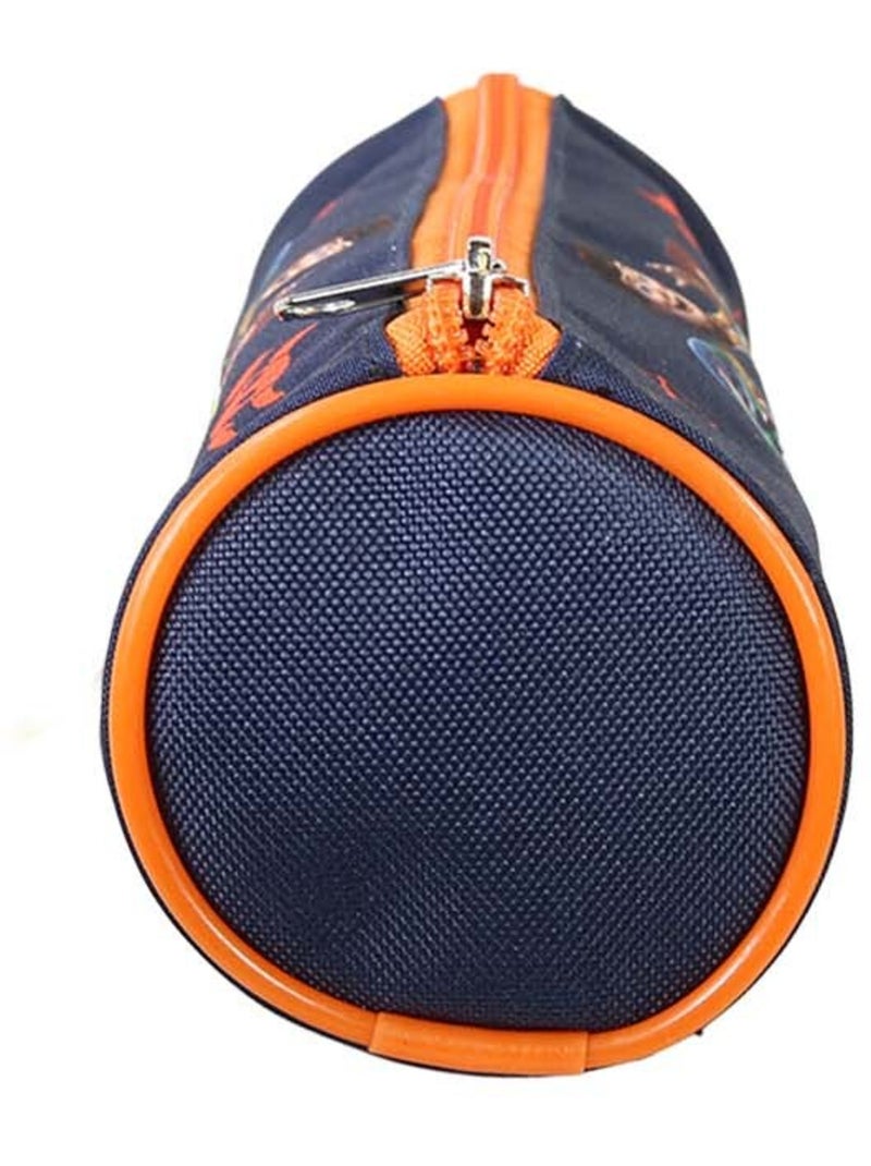 Astuccio rotondo scuola bambino TOY STORY blu arancione 1 scomparto Blu marino/Arancione fluo - Kiabi