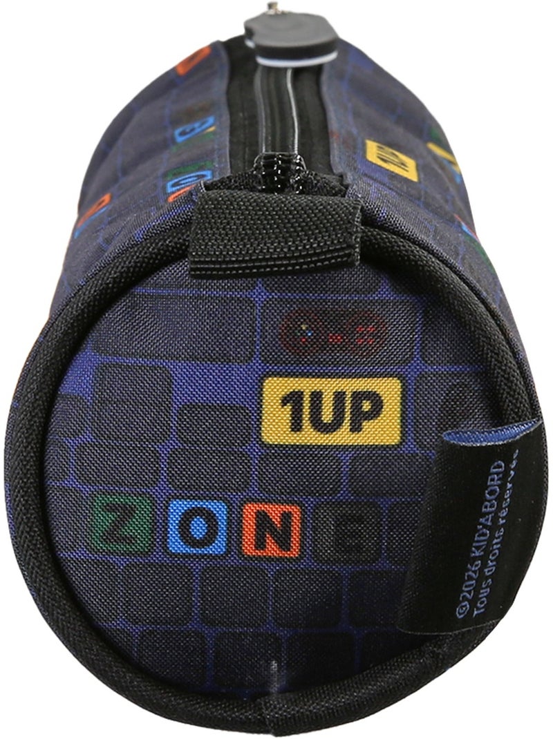 Astuccio rotondo scuola KIP School Time blu nero Blu marino - Kiabi