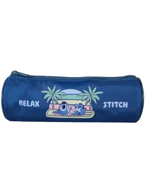 Astuccio rotondo scuola STITCH blu 1 scomparto - Kiabi Astuccio rotondo scuola STITCH blu 1 scomparto - Kiabi