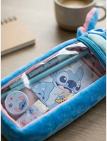 Astuccio scolastico motivo point resistente stitch disney