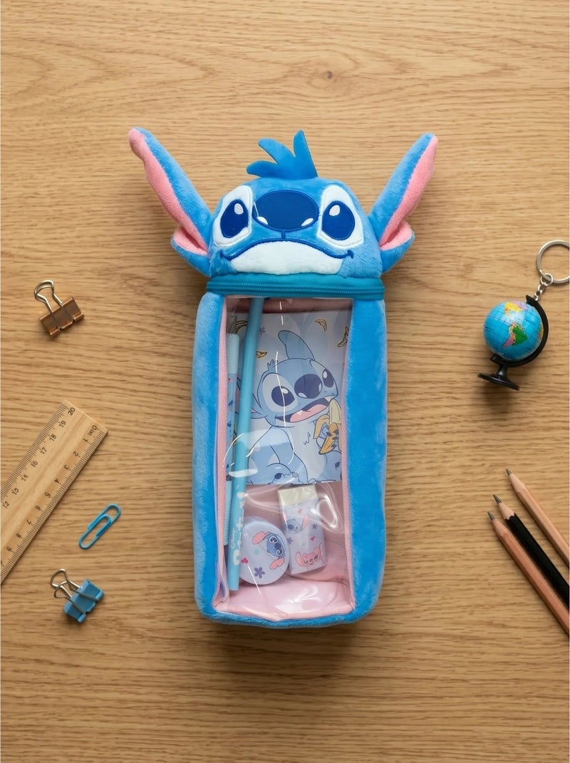 Astuccio scolastico motivo point resistente stitch disney Blu - Kiabi