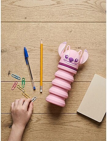 Astuccio scolastico resistente grande scomparto stitch disney