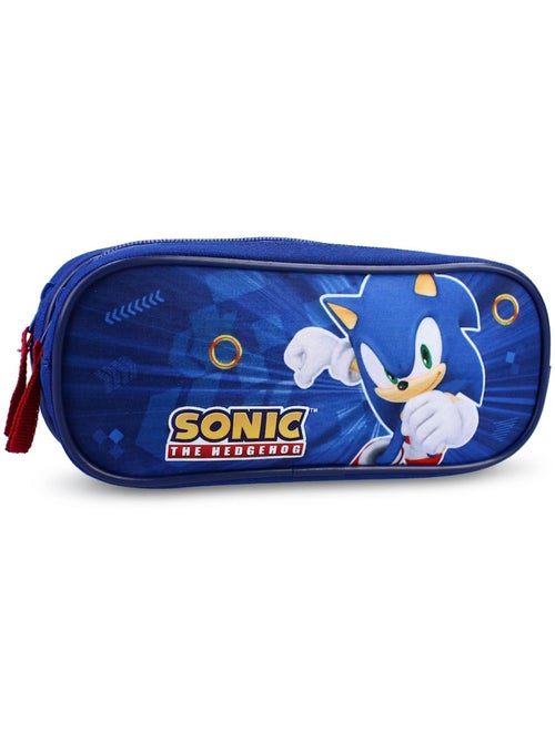 Astuccio scolastico Sonic The Hedgehog a doppio scomparto 155-01309 - Kiabi Astuccio scolastico Sonic The Hedgehog a doppio scomparto 155-01309 - Kiabi