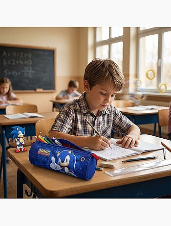 Astuccio scolastico Sonic The Hedgehog a scomparto singolo 155-01308