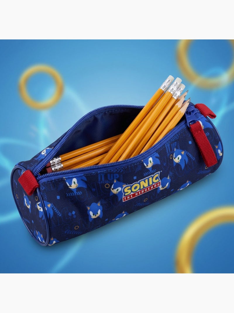 Astuccio scolastico Sonic The Hedgehog a scomparto singolo 155-01308 Blu Multicolore - Kiabi