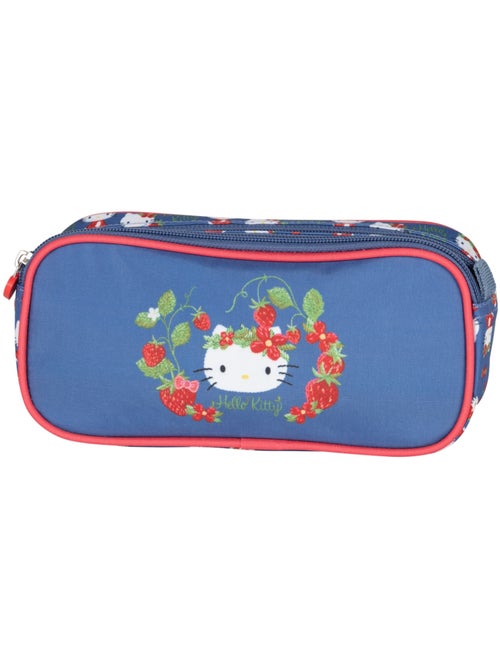 Astuccio scuola 2 scomparti HELLO KITTY Strawberry blu rosso - Kiabi Astuccio scuola 2 scomparti HELLO KITTY Strawberry blu rosso - Kiabi