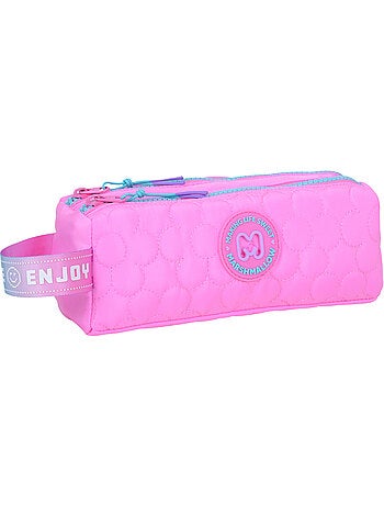 Astuccio scuola bambina 2 scomparti MARSHMALLOW Blush rosa