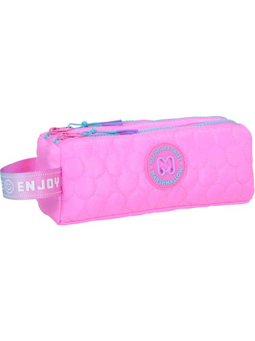Astuccio scuola bambina 2 scomparti MARSHMALLOW Blush rosa - Kiabi Astuccio scuola bambina 2 scomparti MARSHMALLOW Blush rosa - Kiabi