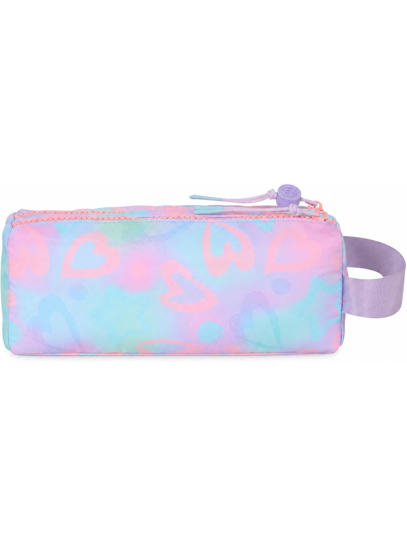 Astuccio scuola bambina doppio scomparto MARSHMALLOW Funny Love multicolore pastello Blu Blu - Kiabi