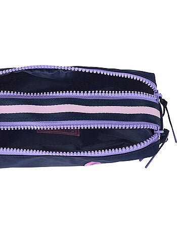 Astuccio scuola bambina doppio scomparto MARSHMALLOW Glimmed blu notte