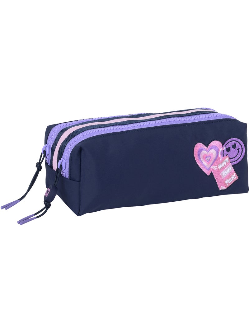 Astuccio scuola bambina doppio scomparto MARSHMALLOW Glimmed blu notte Blu notte - Kiabi