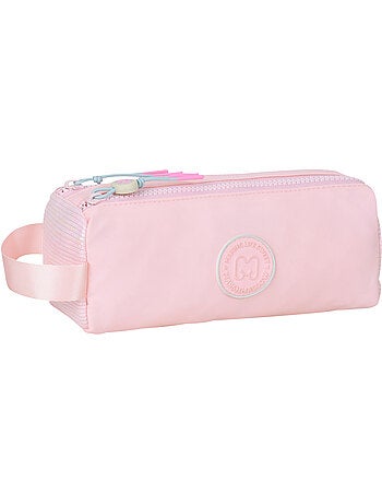 Astuccio scuola bambina doppio scomparto MARSHMALLOW Grace Pink rosa pastello