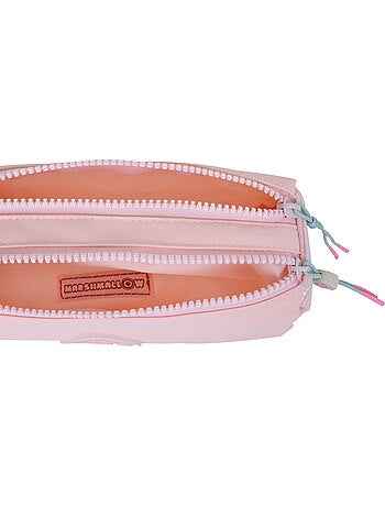 Astuccio scuola bambina doppio scomparto MARSHMALLOW Grace Pink rosa pastello