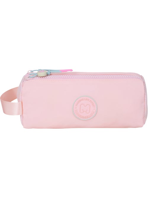 Astuccio scuola bambina doppio scomparto MARSHMALLOW Grace Pink rosa pastello - Kiabi Astuccio scuola bambina doppio scomparto MARSHMALLOW Grace Pink rosa pastello - Kiabi