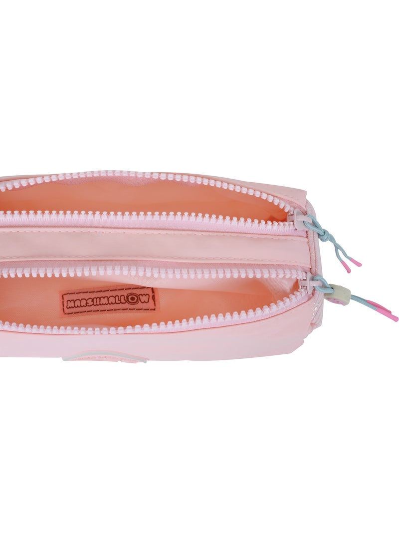 Astuccio scuola bambina doppio scomparto MARSHMALLOW Grace Pink rosa pastello Rosa - Kiabi