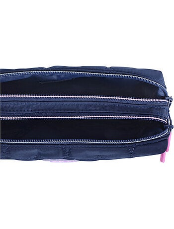 Astuccio scuola bambina doppio scomparto MARSHMALLOW Heartsy nero