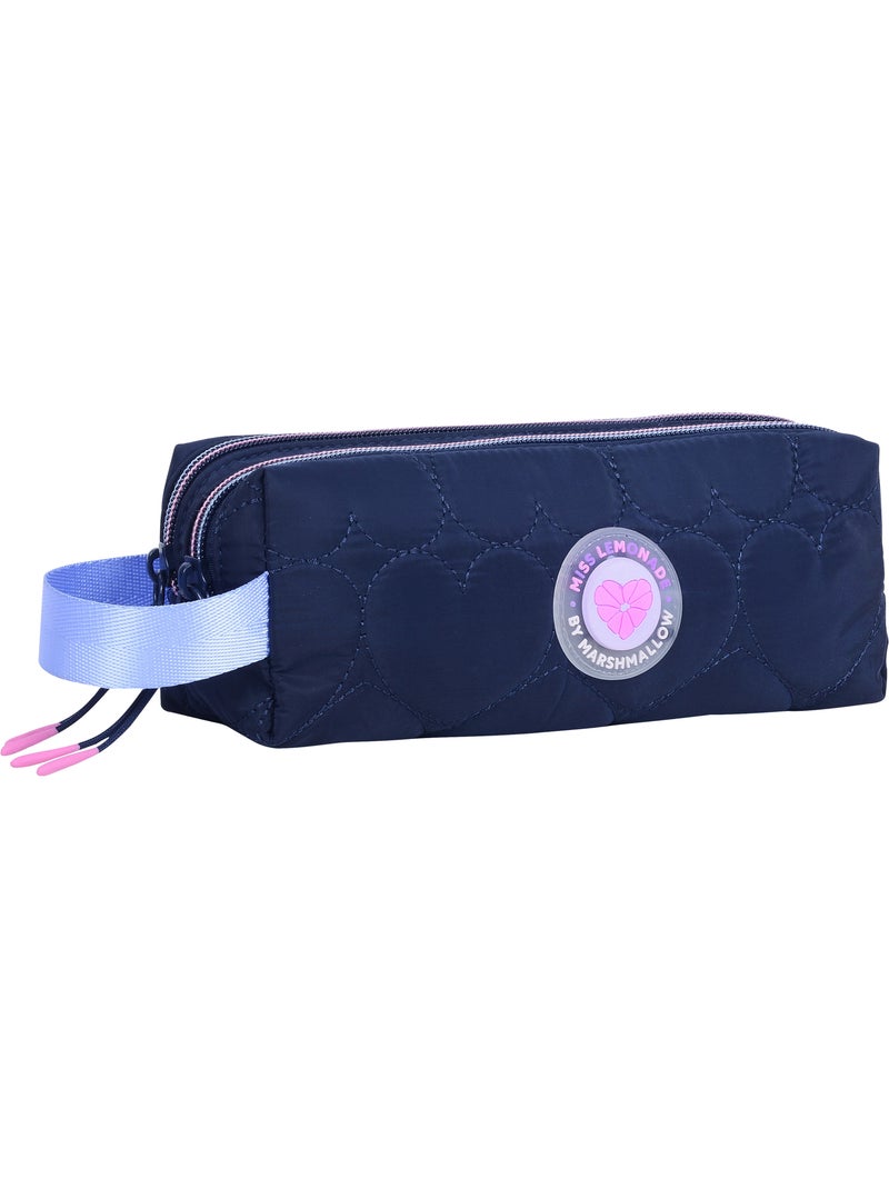 Astuccio scuola bambina doppio scomparto MARSHMALLOW Heartsy nero Nero Nero - Kiabi