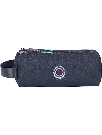 Astuccio scuola bambina doppio scomparto MARSHMALLOW Nighty nero