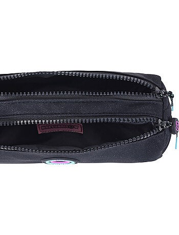 Astuccio scuola bambina doppio scomparto MARSHMALLOW Nighty nero