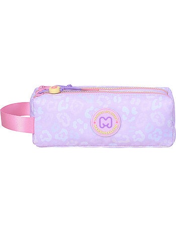 Astuccio scuola bambina doppio scomparto MARSHMALLOW Party Jungle pastello