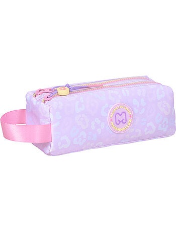 Astuccio scuola bambina doppio scomparto MARSHMALLOW Party Jungle pastello