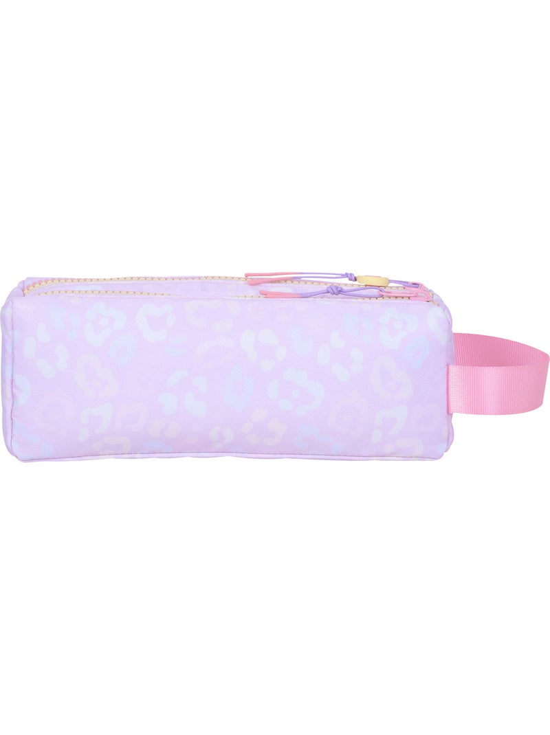 Astuccio scuola bambina doppio scomparto MARSHMALLOW Party Jungle pastello Rosa pastello - Kiabi