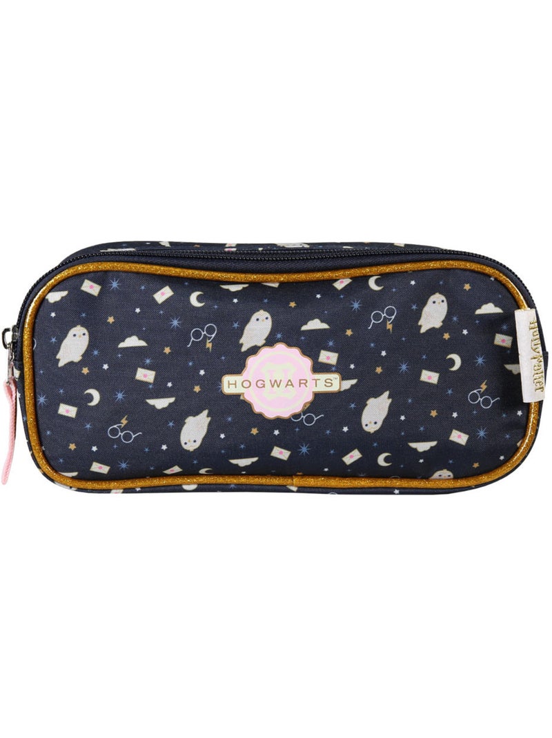 Astuccio scuola bambino 2 scomparti HARRY POTTER blu navy dorato Blu marino - Kiabi