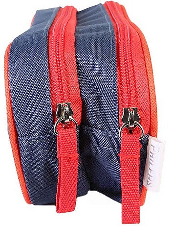Astuccio scuola bambino 2 scomparti PHILEAS Voiture blu rosso