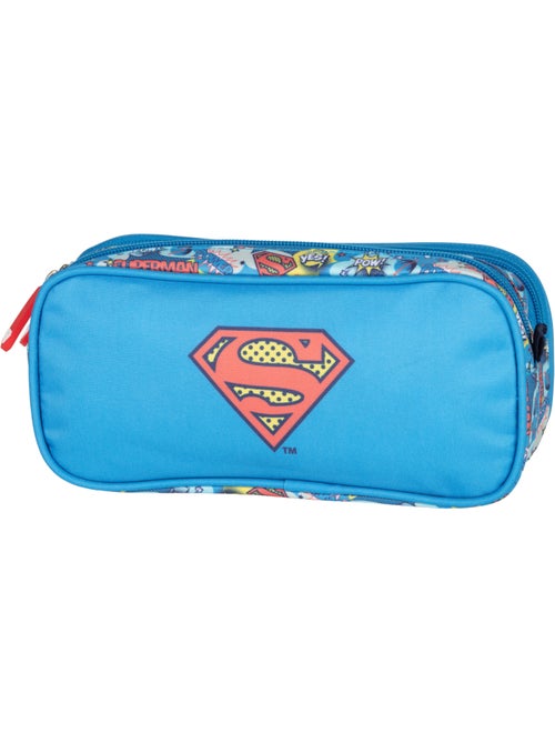 Astuccio scuola bambino 2 scomparti SUPERMAN blu - Kiabi Astuccio scuola bambino 2 scomparti SUPERMAN blu - Kiabi