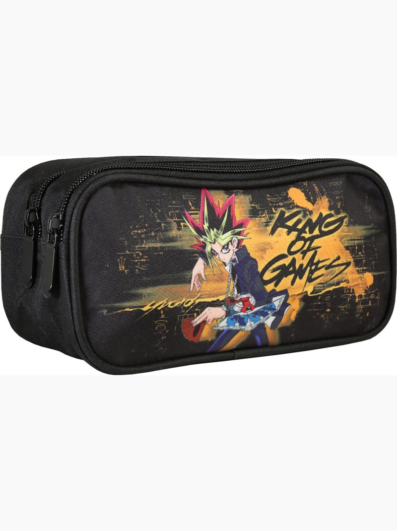 Astuccio scuola bambino doppio scomparto YU-GI-OH King of Game nero Nero - Kiabi