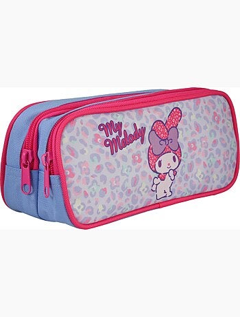 Astuccio scuola rettangolare 2 scomparti MY MELODY Leo rosa