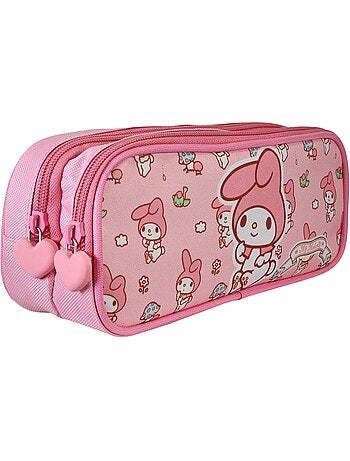 Astuccio scuola rettangolare 2 scomparti MY MELODY Sweet rosa