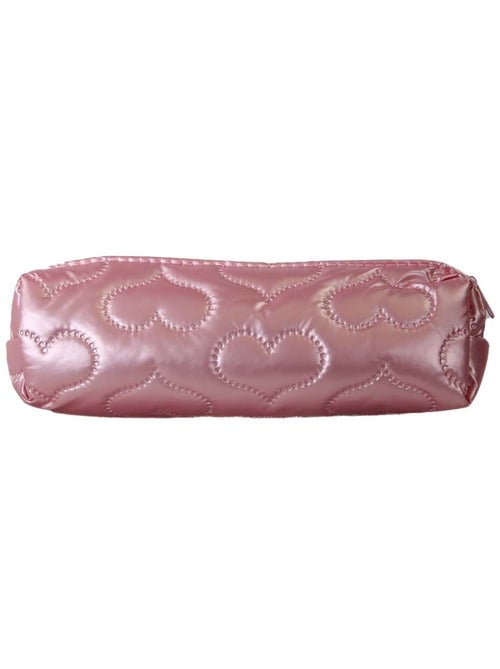 Astuccio scuola rettangolare bambina 1 scomparto rosa motivo cuore - Kiabi