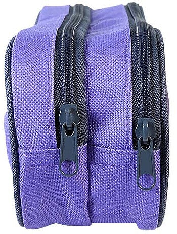 Astuccio scuola rettangolare bambina CYBEL viola 2 scomparti