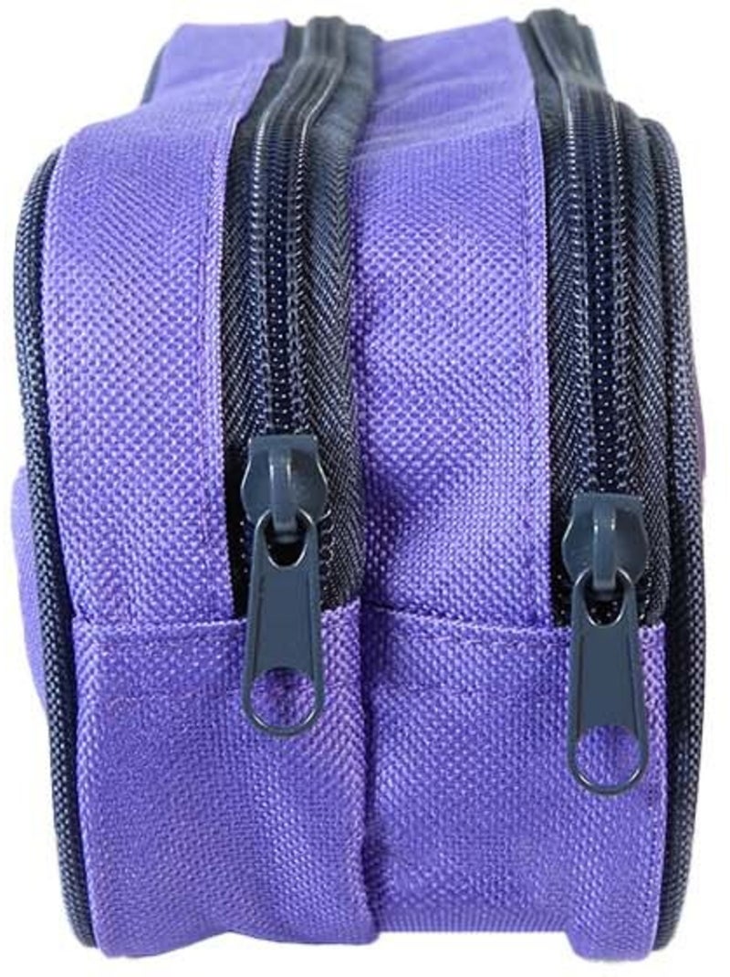Astuccio scuola rettangolare bambina CYBEL viola 2 scomparti Viola - Kiabi