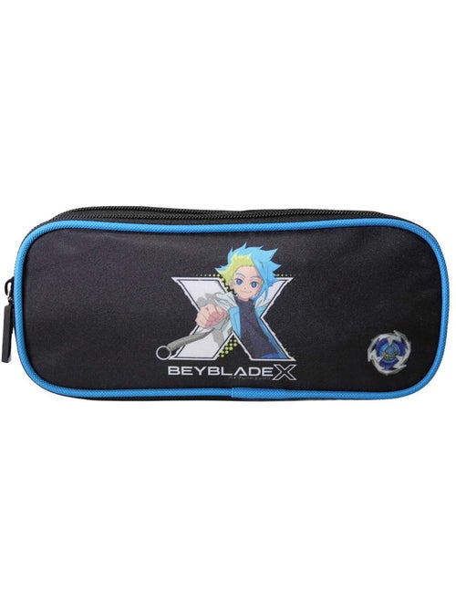 Astuccio scuola rettangolare bambino 2 scomparti BEYBLADE X nero blu - Kiabi Astuccio scuola rettangolare bambino 2 scomparti BEYBLADE X nero blu - Kiabi