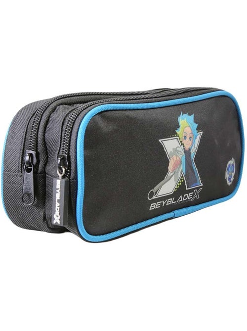 Astuccio scuola rettangolare bambino 2 scomparti BEYBLADE X nero blu - Kiabi Astuccio scuola rettangolare bambino 2 scomparti BEYBLADE X nero blu - Kiabi