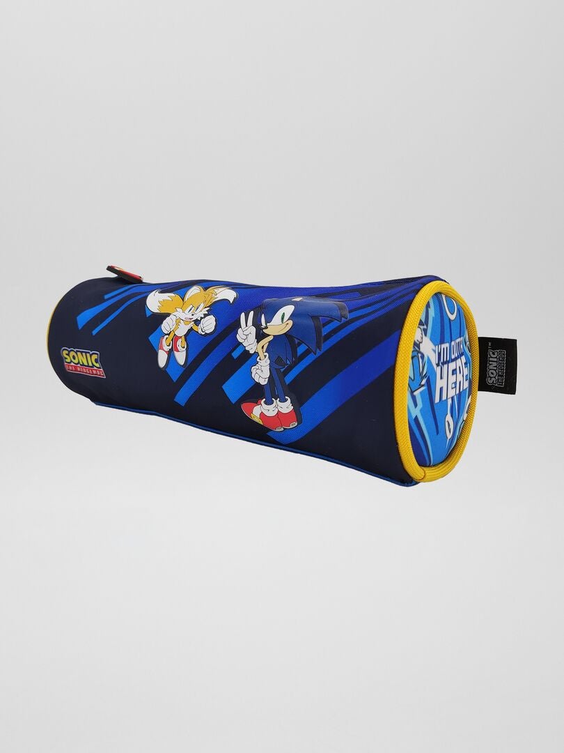 Sega-Sonic Astuccio 3D Doppio Blu - 22x9,5 Cm Per Scuola E Ufficio