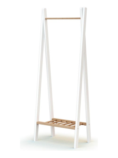 AT4 - Appendiabiti bambini HOOKI legno - Bianco/Faggio - Kiabi