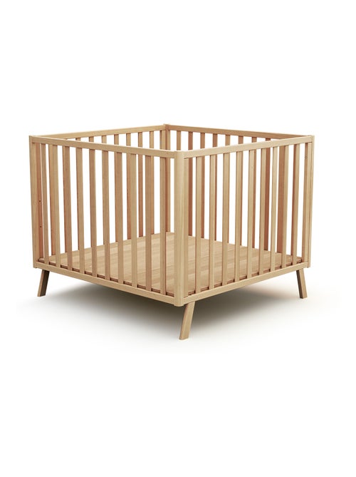 AT4 - Box bambini evolutivo KASA legno - Faggio verni - 100 x 100 cm - Kiabi