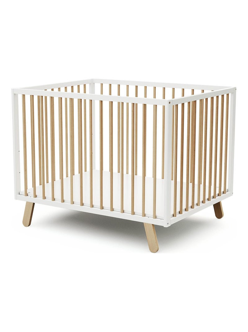 AT4 - Box bambini PIRATE legno - Bianco/Faggio natural- 80 x 100 cm Beige/Bianco - Kiabi