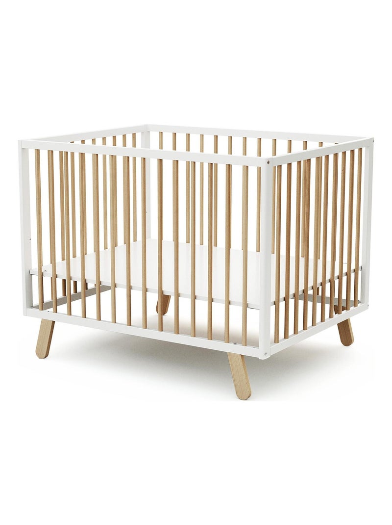 AT4 - Box bambini PIRATE legno - Bianco/Faggio natural- 80 x 100 cm Beige/Bianco - Kiabi