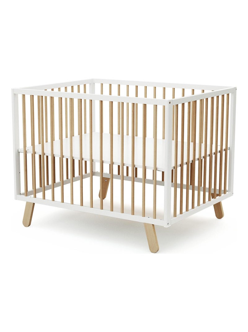AT4 - Box bambini PIRATE legno - Bianco/Faggio natural- 80 x 100 cm Beige/Bianco - Kiabi