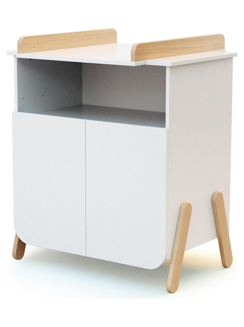 AT4 - Cameretta completa bambini PIRATE - Bianca/Faggio natural Beige/Bianco - Kiabi