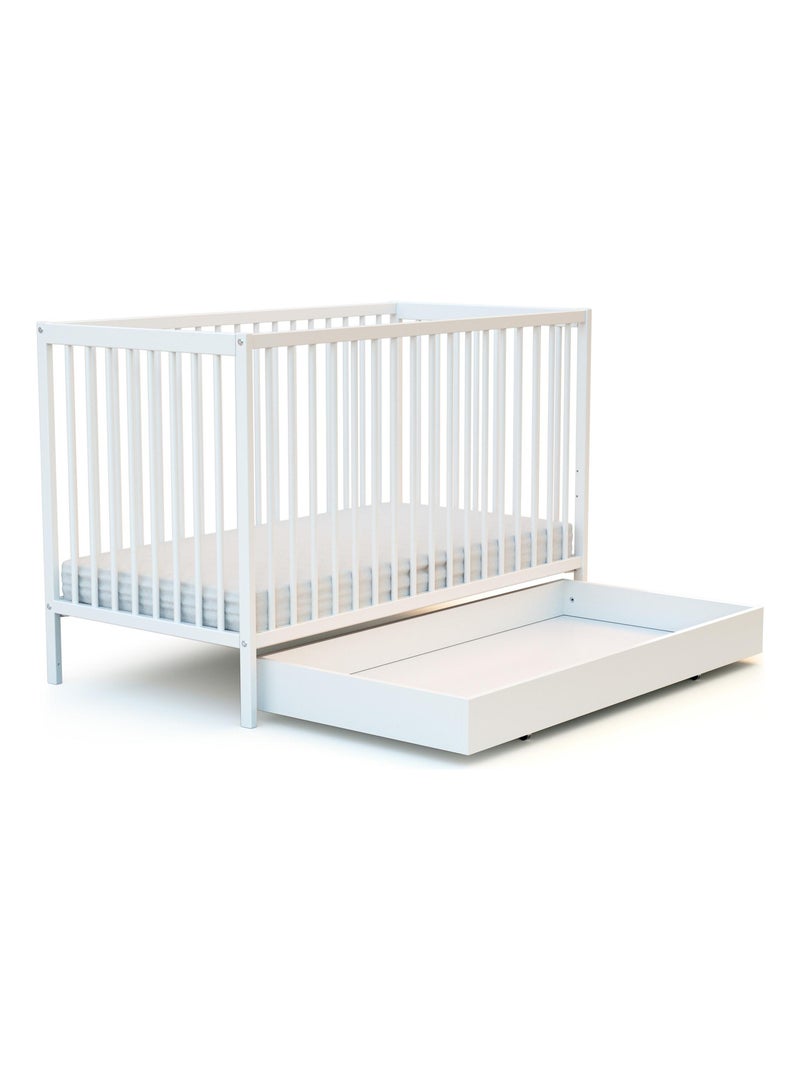 AT4 - Cassetto lettino bambini ROLO - Bianco - 114,50 x 57 x 14 cm Bianco - Kiabi