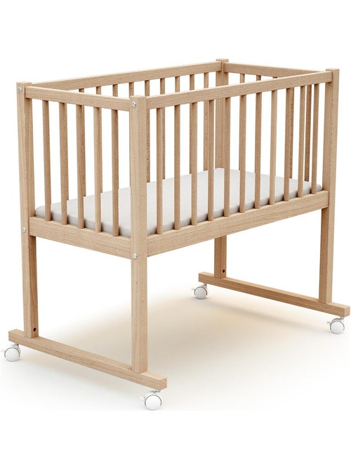 AT4 - Culla bambini NOA legno - Faggio natural - 40 x 80 - 86 x 45 x 80 cm - Kiabi