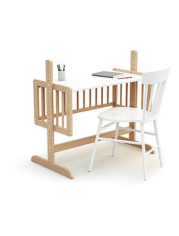 AT4 - Culla co-sleeping evolutiva NINO legno - Faggio verni - 40 x 80 - 88 x 52 x 90 cm
