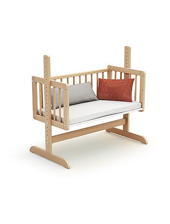 AT4 - Culla co-sleeping evolutiva NINO legno - Faggio verni - 40 x 80 - 88 x 52 x 90 cm