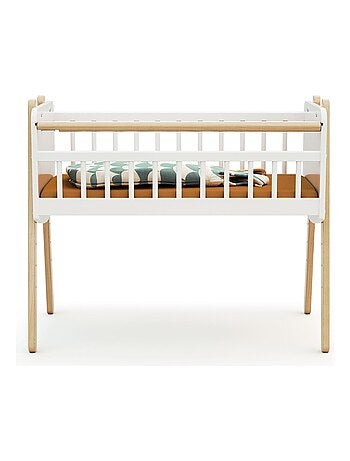 AT4 - Culla co-sleeping PIRATE legno - Bianco/Faggio natural - 87 x 50 x 74 cm